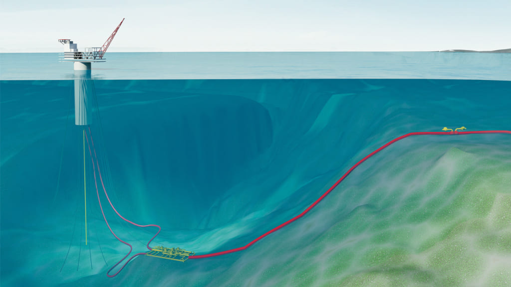 Đường ống ngầm dưới nước ở Bắc Cực